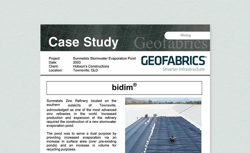 Sunmetals Stormwater Evaporation Pond Case Study Cover